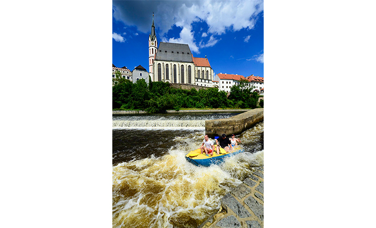 Rafting the Vltava River